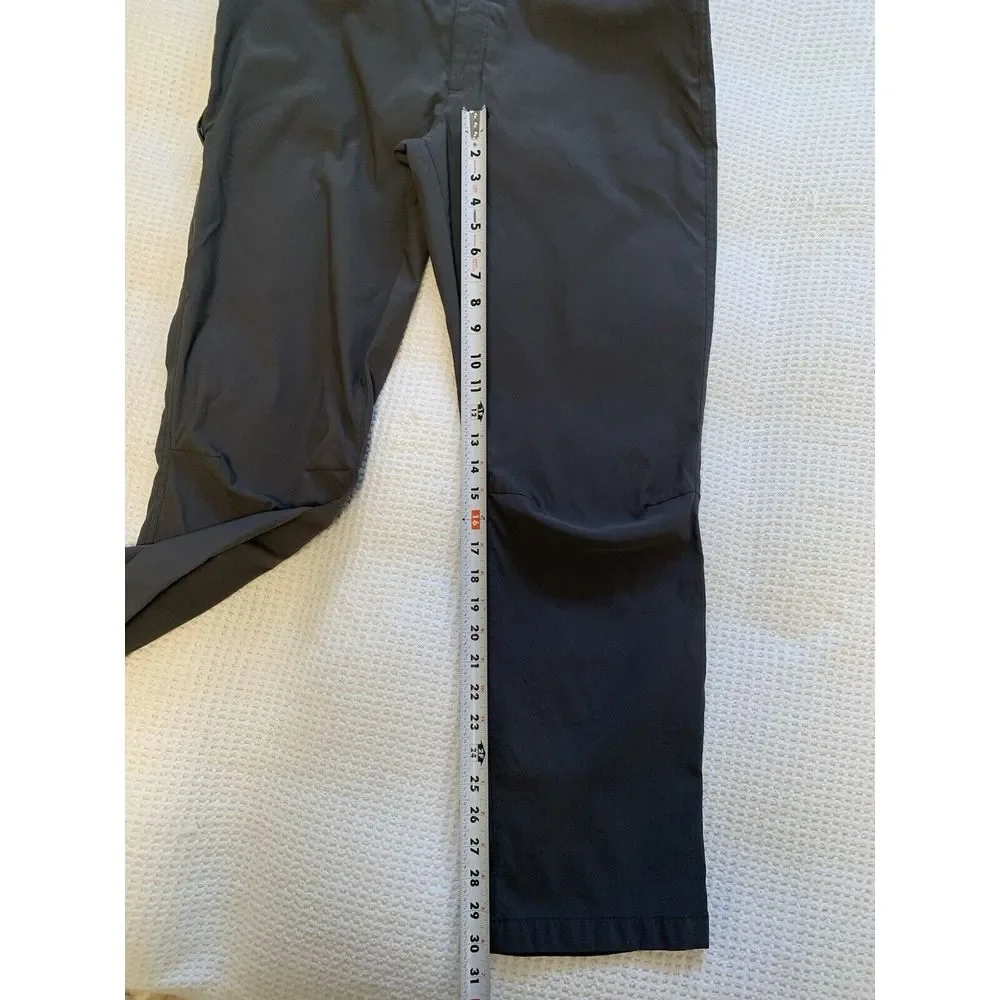 Eddie Bauer Tech Pants Mens 40x30 Grey‎ (actual 39X30) Stretch Hiking Outdoors
